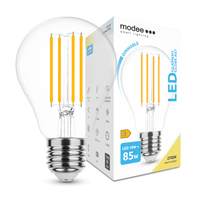 Modee LED Filament Globe A67 10W E27 2700K 1350 lumen dæmpbar 360° glas pære IP20