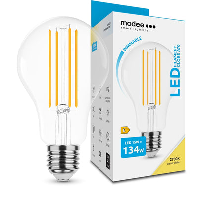 Modee LED Filament Globe A70 15W E27 2700K 2000 lumen 360° dæmpbar glas pære IP20