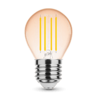 Modee LED Filament Globe Mini G45 4W E27 Amber 1800K 360 lumens 320° IP20