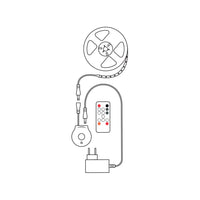 Modee LED Smart Strip 12W IP20 2700K 800 lumens 3M with remote and motion sensor