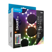 Modee LED Smart Strip Light 24W 220-240V IP20 RGB 380 lumen 10M med fjernbetjening