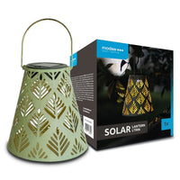 Modee LED Solcellelanterne LT006, Metal Rund, 2800-3200K Varmt Lys, IP44 Udendørs, Genopladeligt Batteri