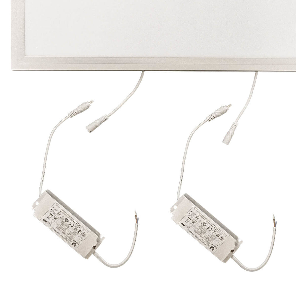Tsong LED-panel 120x60cm bagbelyst ECO 60W 6600 lumen 3000K varm hvid UGR22