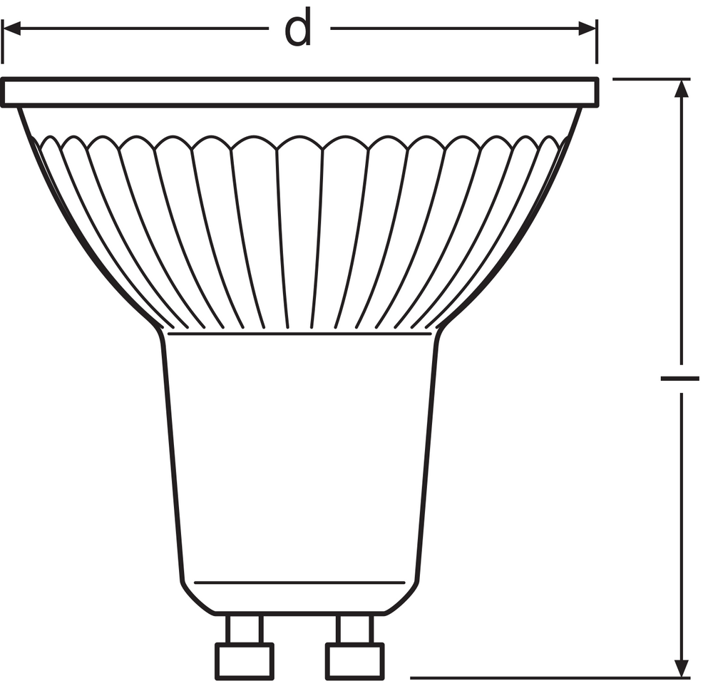 Performance LED Spot Reflector GU10 PAR16 4.5W 350 lumens 2700K 36D dimmable replaces 50W