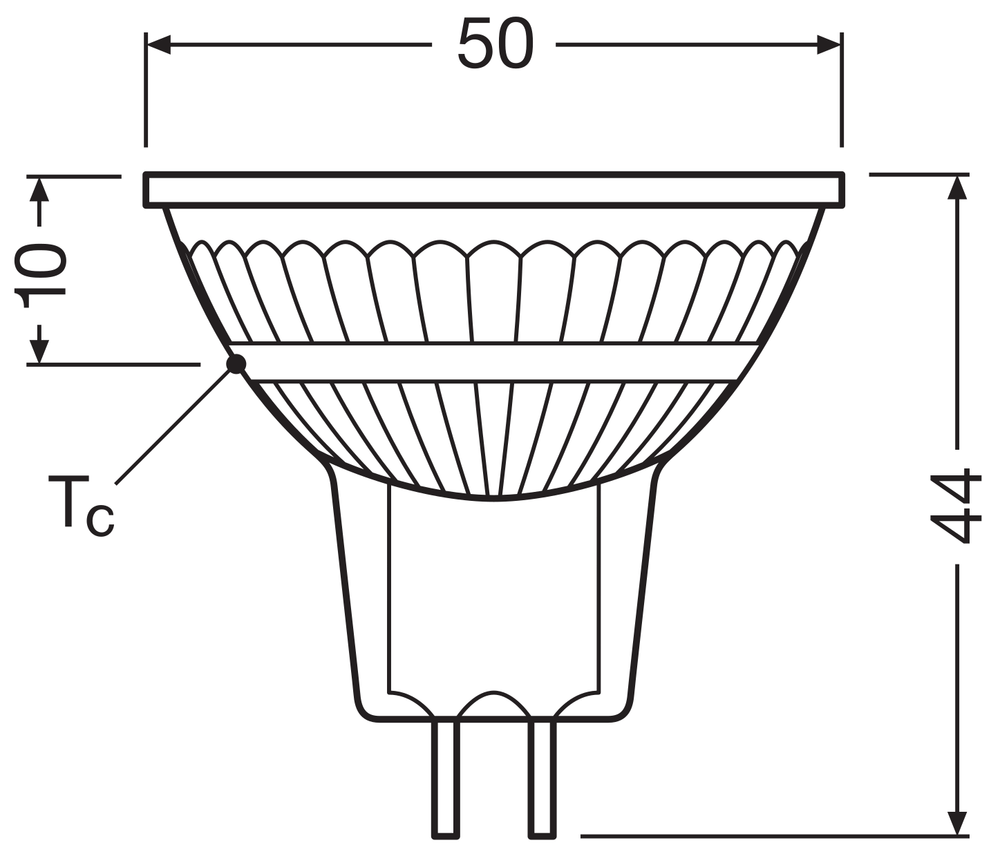 Performance LED Spot Reflector GU5.3 MR16 5W 345 lumens 2700K dimmable 36D replaces 35W