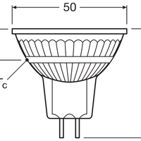 Performance LED Spot Reflector GU5.3 MR16 5W 345 lumens 36D 4000K Cool White dimmable replaces 35W