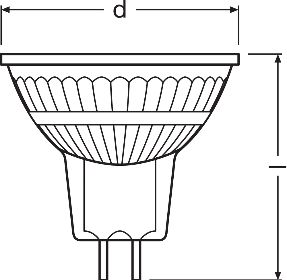 Performance LED Spot Reflector GU5.3 MR16 5W 345 lumens 36D 4000K Cool White dimmable replaces 35W