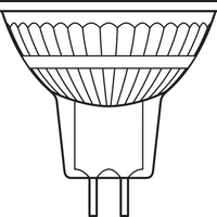 Performance LED Spot Reflector GU5.3 MR16 5W 345 lumens 36D 4000K Cool White dimmable replaces 35W