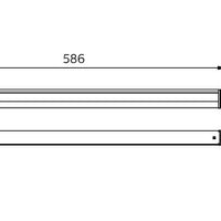 Philips BN021C LED monteringsskinne 10W 3000K 960 lumen 220-240V IP20 IK02 Hvid 586mm