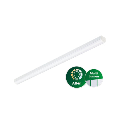 Philips CoreLine Batten BN126C LED 24.5W/59W 4000K 3500-8000 lumens 1450mm White IP20 PSU