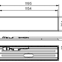 Philips CoreLine Panel LED 22-31W 3000K-4000K DALI dæmpbar 1195x295mm Hvid IP20/IP44 UGR19 >80CRI