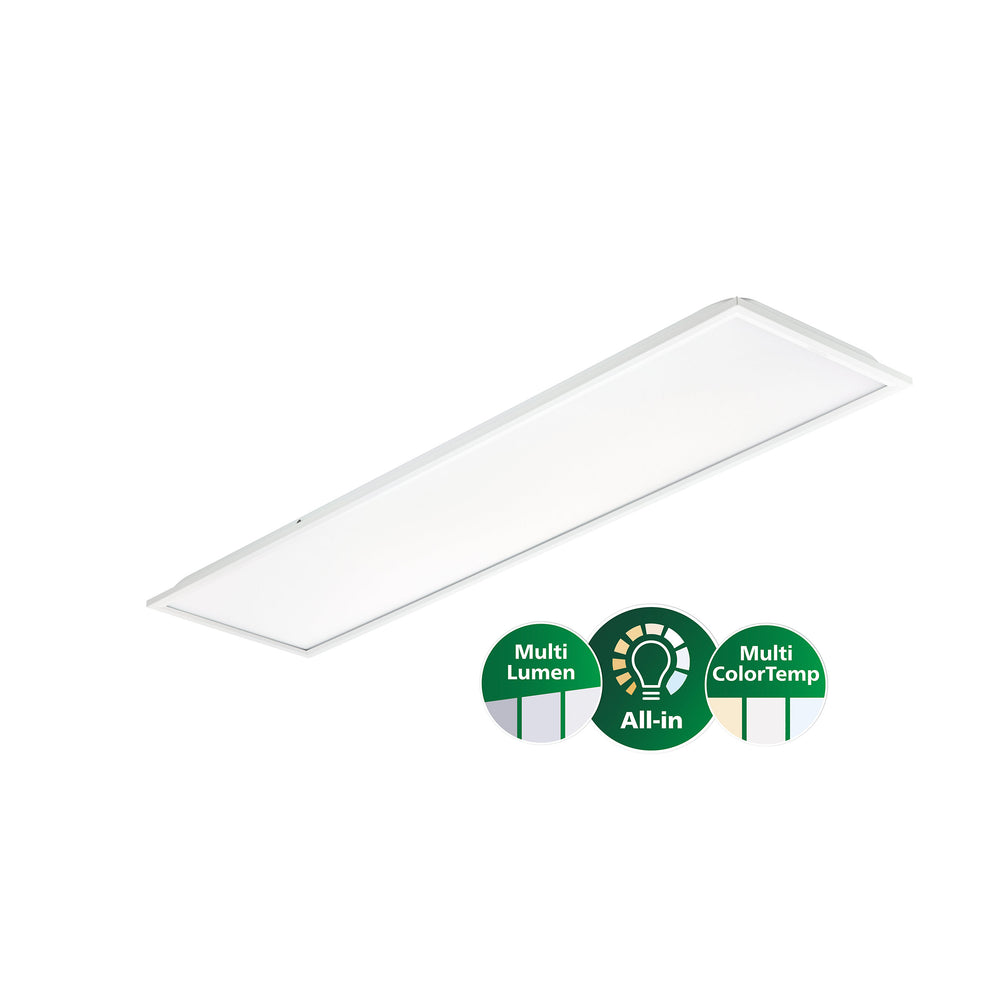 Philips CoreLine Panel LED 22-31W 3000K-4000K DALI dæmpbar 1195x295mm Hvid IP20/IP44 UGR19 >80CRI