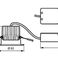 Philips CoreLine Indbygget Spot gen2 LED 12W 1300 lumen 3000K IP20/IP65 Fasedæmpbar Aluminium