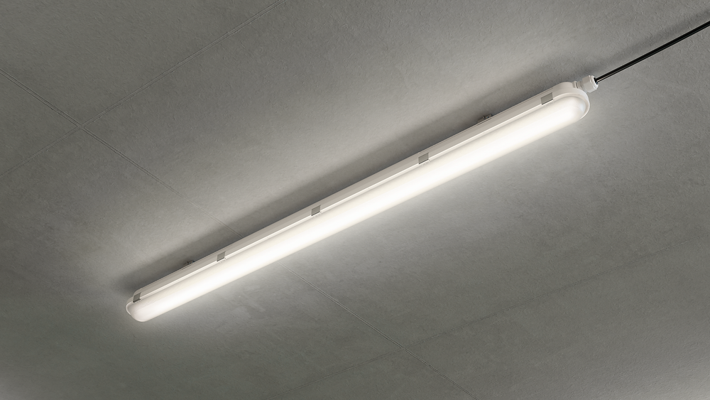 Philips CoreLine WT120C G2 LED vandtæt armatur 26W 4000K 3400 lumen IP65 IK08 1515mm Grå