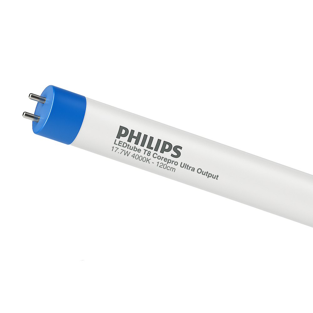Philips CorePro LEDtube T8 1200mm 17.7W 4000K G13 Kold Hvid 2400 lumen Mat Glas CE RoHS