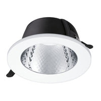 Philips DN070B LED downlight 12W 220-240V 3000K 1200 lumens 60° beam Black round cutout 150mm IP20/54 CRI 80