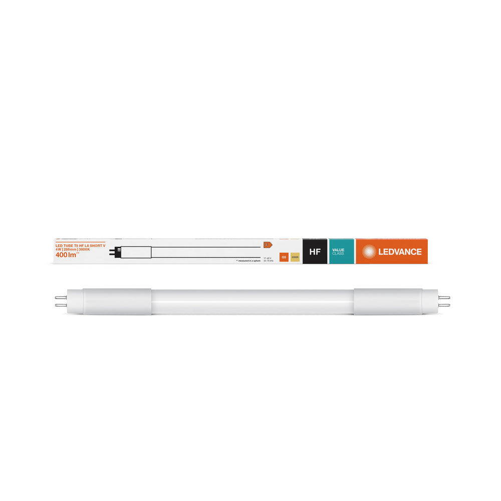 Philips LED Rør T5 4W 380 lumen 3000K Varm Hvid 29cm Høj Effektivitet erstatter 8W