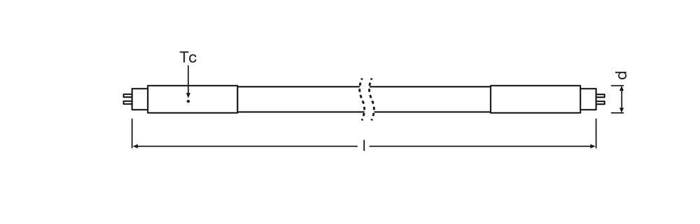 Philips LED Rør T5 4W 380 lumen 3000K Varm Hvid 29cm Høj Effektivitet erstatter 8W