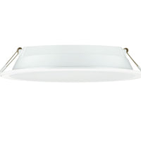 Philips LED Downlight 12W 1200 lumens 3000K 220-240V 110° White Round IP20/IP44 Ø175mm cutout 150mm