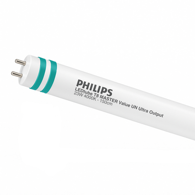 Philips MAS LEDtube T8 1500mm 23W 4000K Kold Hvid 3700 lumen G13 mat glasrør, CE RoHS