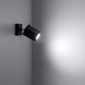 Sollux Lighting MERIDA væglampe Sort, LED kompatibel, Aluminium, IP20, 220-240V, CE RoHS certificeret