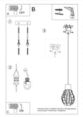 sollux lighting hanglamp RIDA LED lamp 220-240V AC IP20