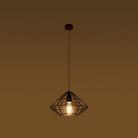 Sollux Lighting Umberto black pendant lamp, LED, 220-240V, IP20, 80 CRI, aluminum, 104mm