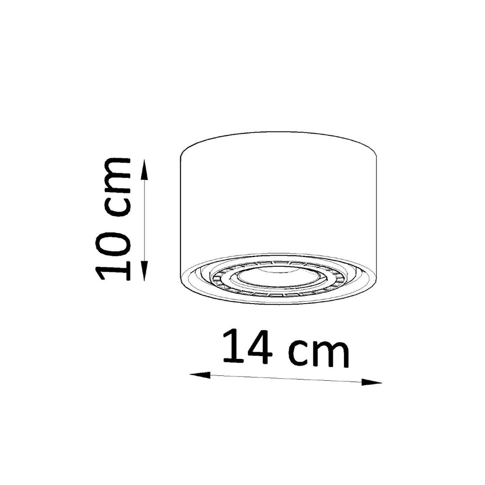 Sollux lighting led plafondspot natural wood finish with 13mm width