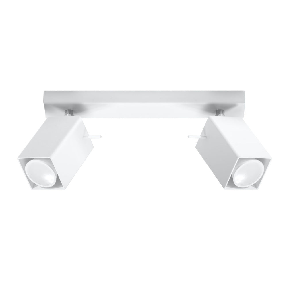 LED plafond spotlight white merida 2 GU10 sockets - sollux lighting