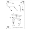 LED plafond spotlight white merida 2 GU10 sockets - sollux lighting