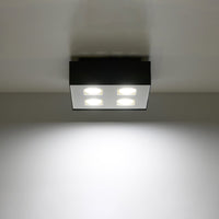 Sollux Lighting plafondspot mono 4 zwart LED lamp 50W 220-240V 80 CRI
