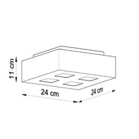 Sollux Lighting plafondspot mono 4 zwart LED lamp 50W 220-240V 80 CRI