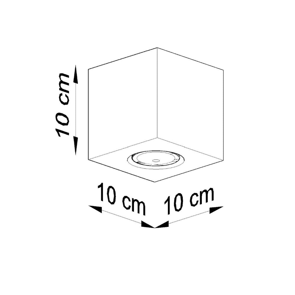 Led plafondspot quad natural wood 104mm tsong 220-240v aluminium