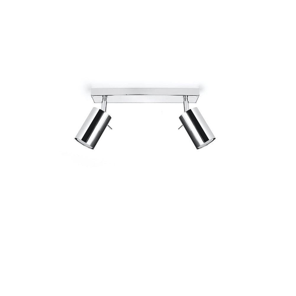 Sollux Lighting LED plafondspot chrome RING with 2 GU10 sockets, 50W, IP20