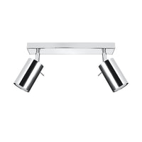 Sollux Lighting LED plafondspot chrome RING with 2 GU10 sockets, 50W, IP20