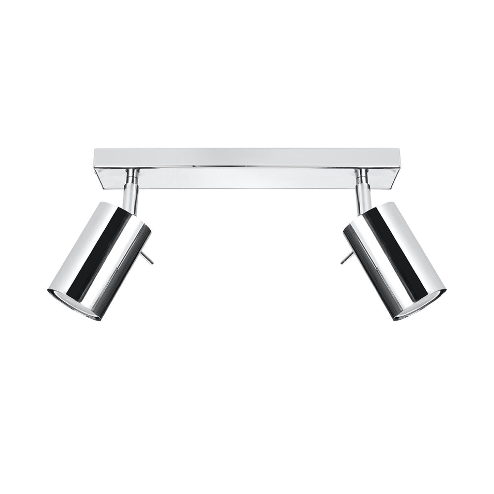 Sollux Lighting LED plafondspot chrome RING with 2 GU10 sockets, 50W, IP20