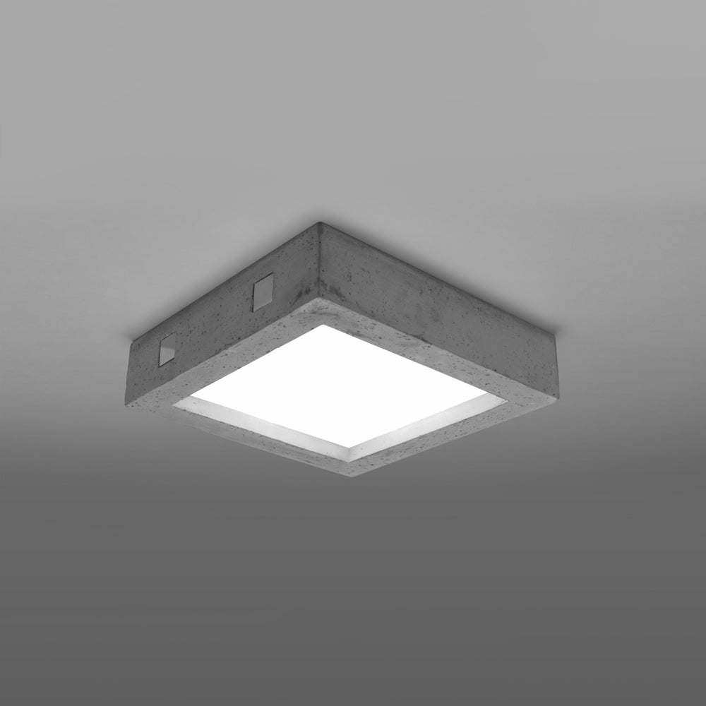 Sollux Lighting plafondspot RIZA beton LED lamp 3000K 1521 lumen