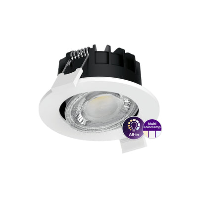 Philips RS071B 40D PSR PI6 LED spotlight, 2700K-4000K, 550 lumen, IP65, dæmpbar, hvid