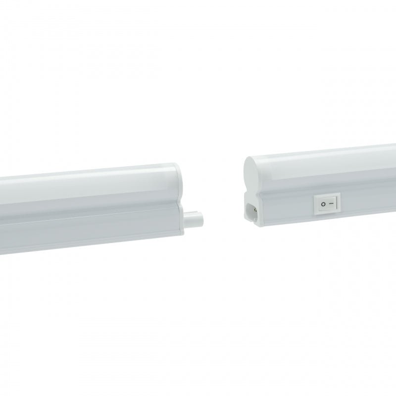 Spectrum skabsbelysning T5 300mm 4W 3000K, IP20 hvid, 120° vinkel, 480 lumen, intern montering