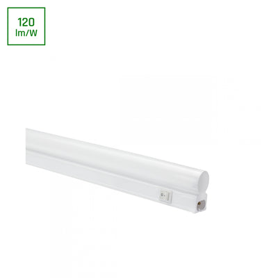 Spectrum LED T5 skabsbelysning, 120mm 14W, varm hvid 3000K, 1680 lumen, indendørs, 120° vinkel, IP20, 2 års garanti