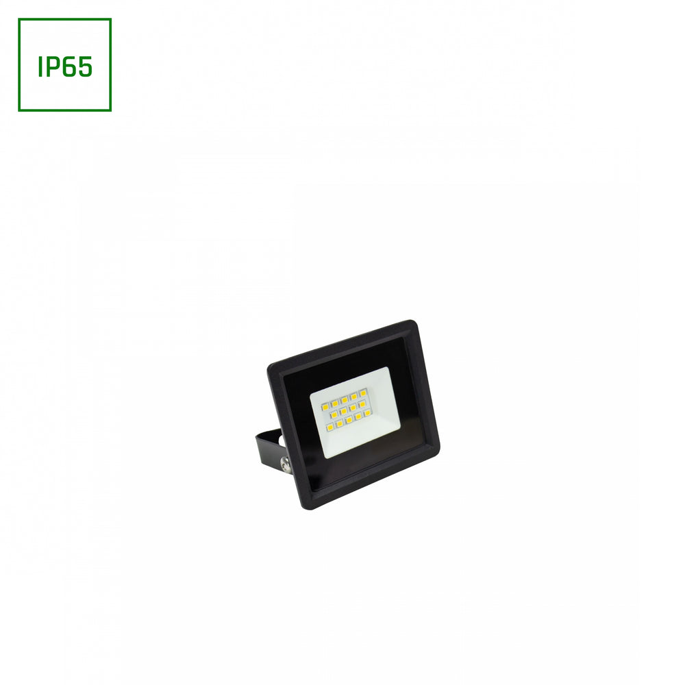 Spectrum NOCTIS LUX 3 LED floodlight 10W 3000K 950 lumens 230V IP65 IK07 Black outdoor lighting