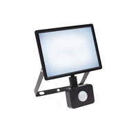 Spectrum NOCTIS LUX 3 LED projektør 30W 6000K 230V IP44 Sort med PIR sensor til udendørsbelysning