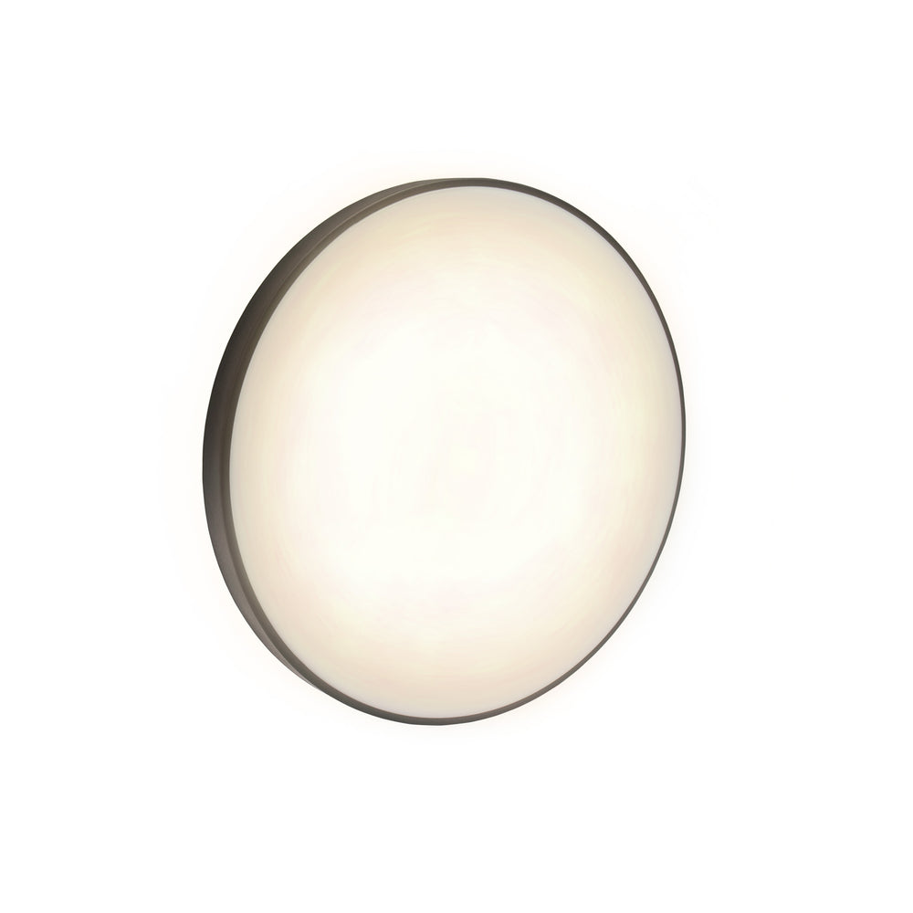 Spectrum LED loftarmatur med sensor 18W 3000K 1950 lumen 230V IP54 IK04 Hvid Sort rund