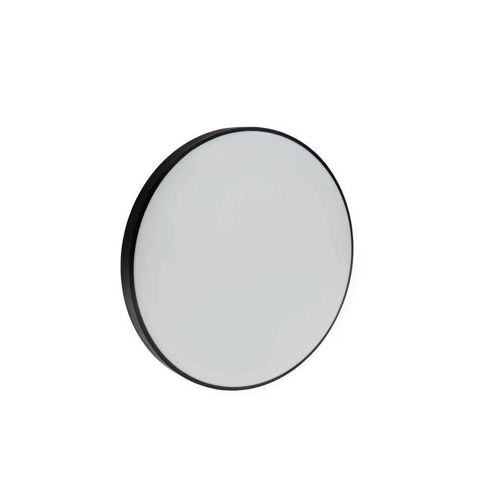 Spectrum NYMPHEA LED loftlampe 24W 4000K 230V IP54 rund 320mm Hvid Sort påbygning