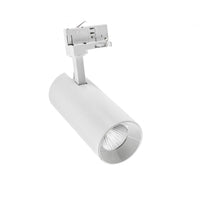 Spectrum Andromeda COB LED 25W varm hvid 3000K, 3-faset skinnespot, 36-60° justerbar, 320 lumen, IP20 indendørs