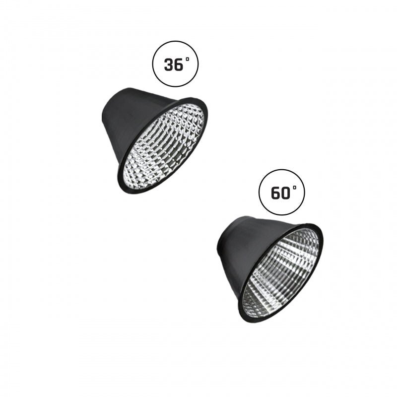 Spectrum Andromeda LED indbygningsspot sort, 3000 lumen, 3000K, IP20, CRI &gt;90, 36°/60° strålevinkel, 15-27W justerbar