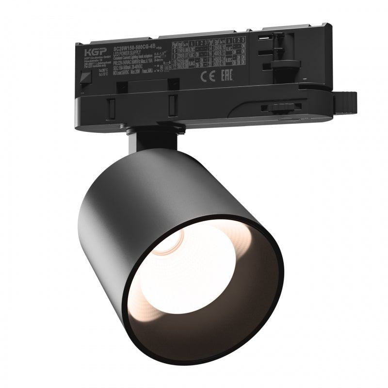 Spectrum Artemida mini RA&gt;90 sort LED-spot 20W, 230V, 3000K, 1700 lumen, IP20, indendørs belysning, 36/60 grader vinkel