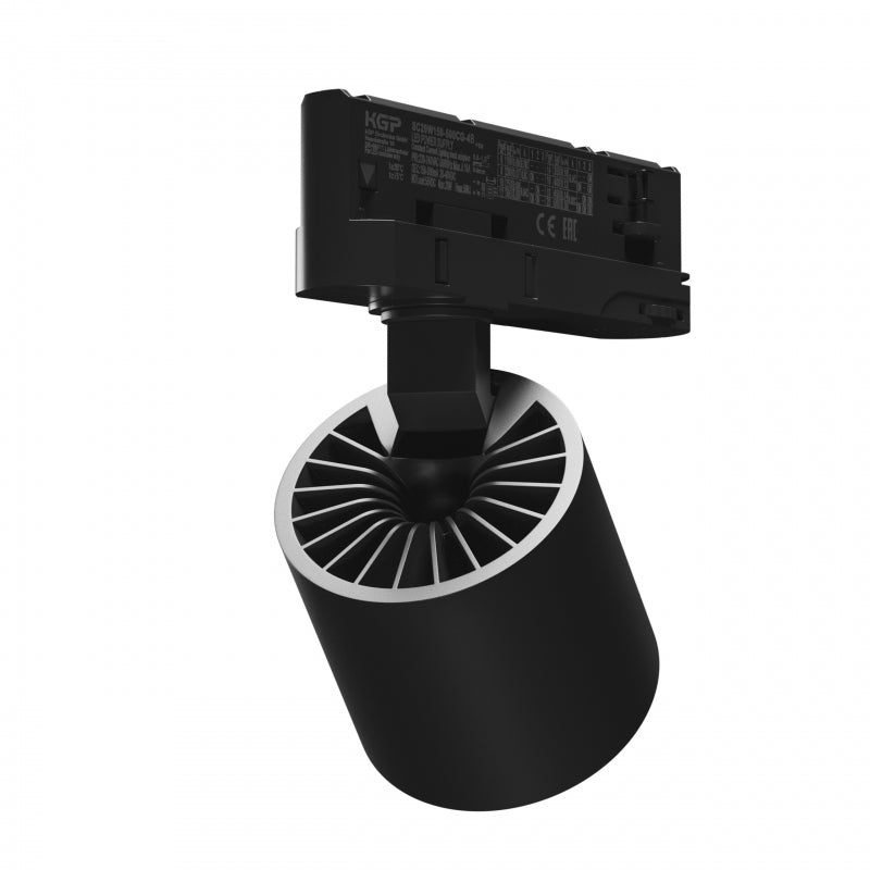 Spectrum Artemida mini RA&gt;90 sort LED-spot 20W, 230V, 3000K, 1700 lumen, IP20, indendørs belysning, 36/60 grader vinkel