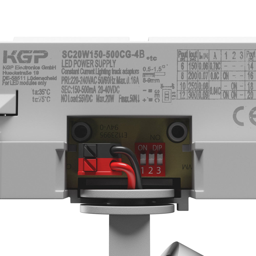 Spectrum Artemida Mini LED spot 20W warm white 3000K with high CRI>90, 230V, adjustable power and IP20 for indoor use