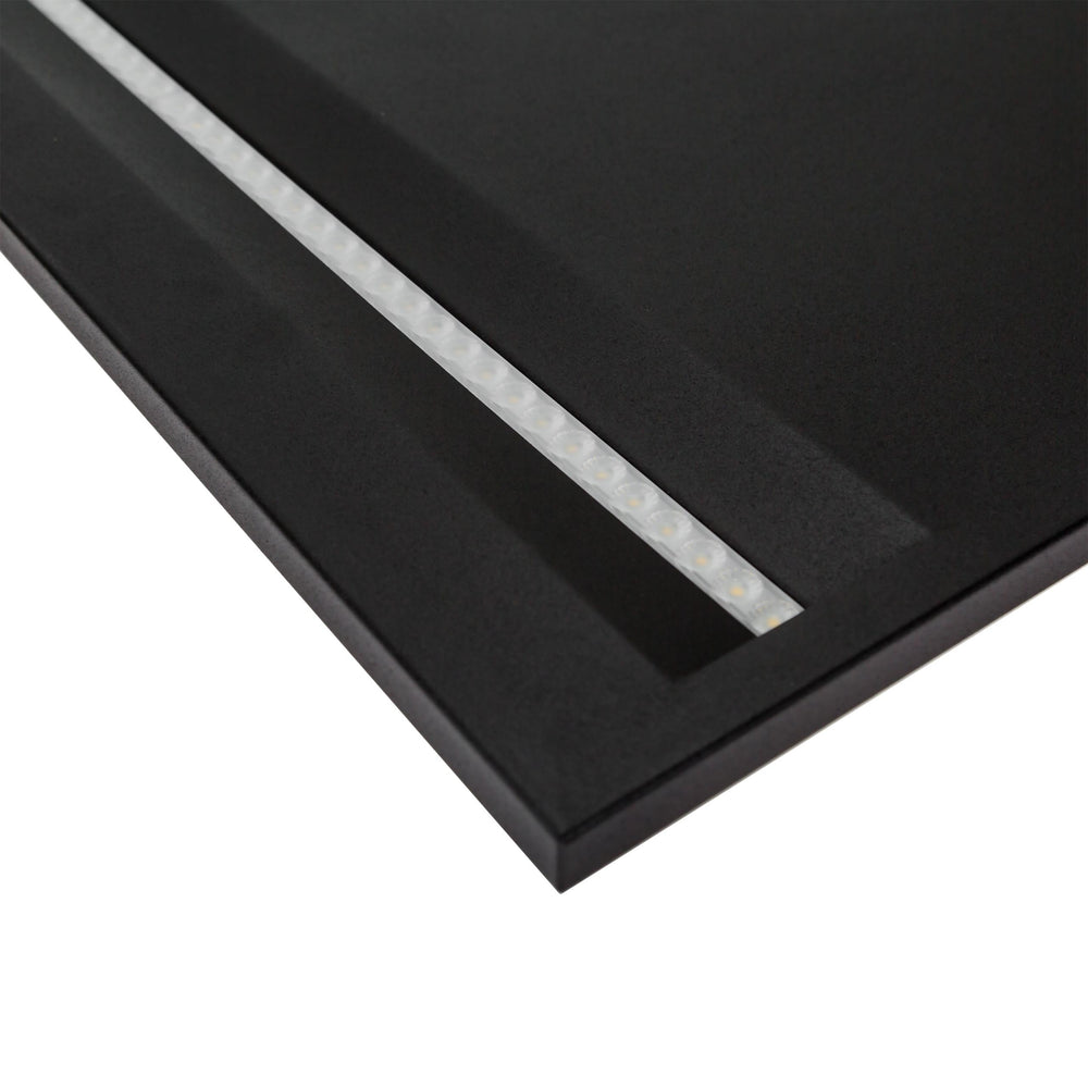 Spectrum Algine Line LED loftpanel sort 600x600mm 44W 4000K 5700 lumen IP20 ikke dæmpbar